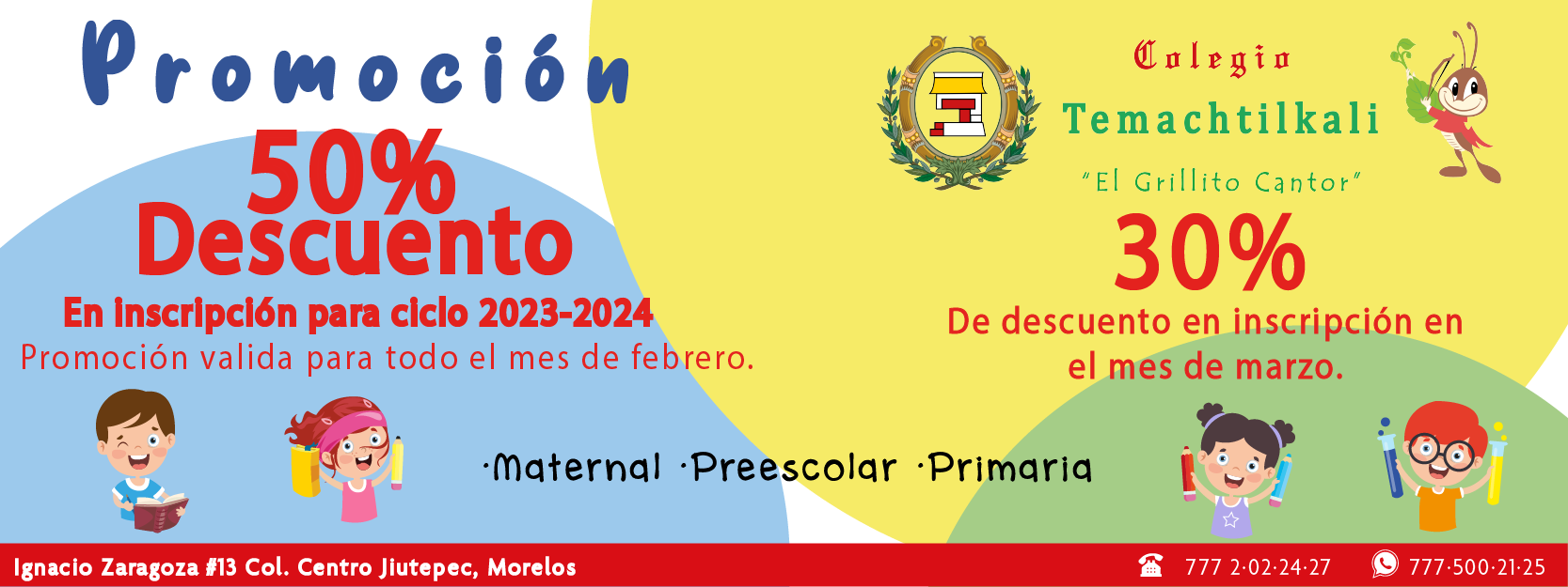 Promoción de inscripción